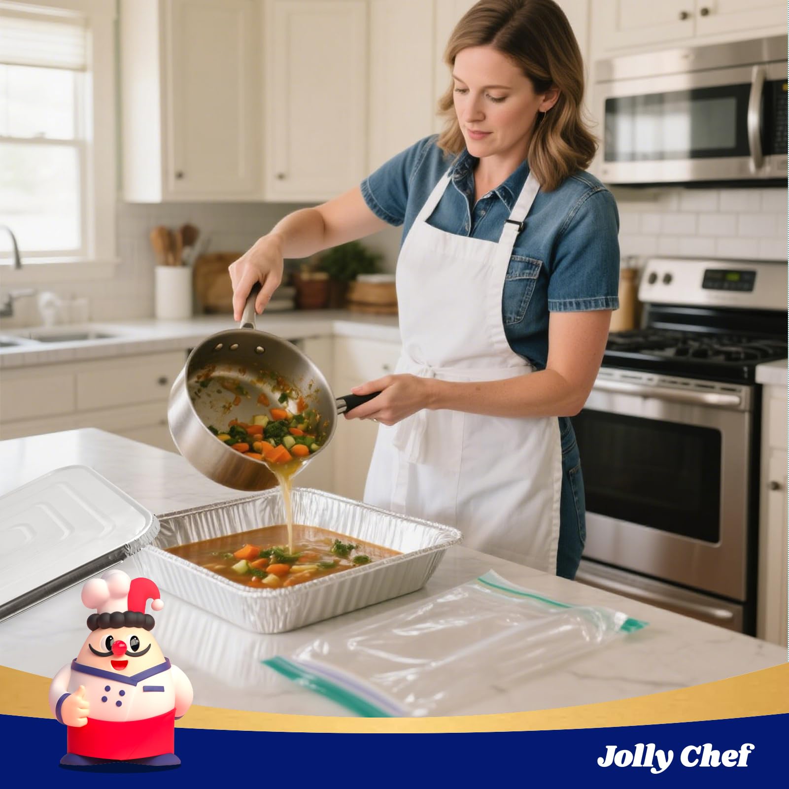 JOLLY CHEF versatile pans for baking roasting and storing