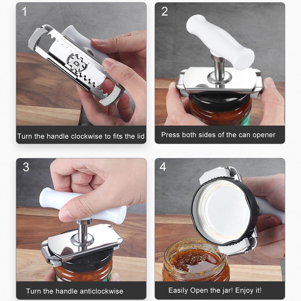 JOMIHONEY easy-twist action makes stubborn lids simple to open