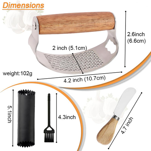 JOMIHONEY ginger crusher in stainless steel enables quick, smooth crushing