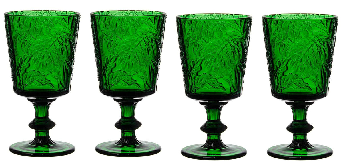 Jomop green wine glasses set4 for stylish entertaining at home.