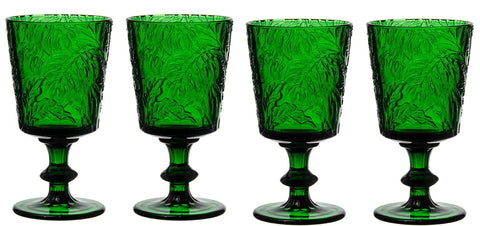 Jomop green wine glasses set4 for stylish entertaining at home.