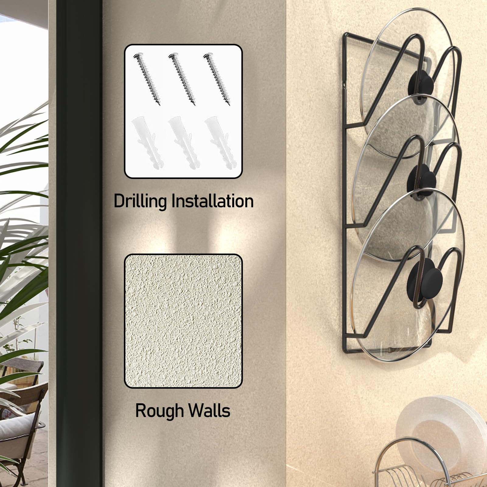 Jomoto 2-pack lid organizers with all included parts