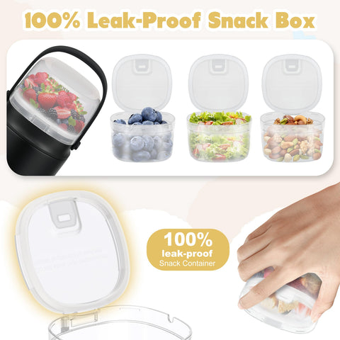 JOOPETALK 6oz snack container keeps snacks separate from soup for freshness.