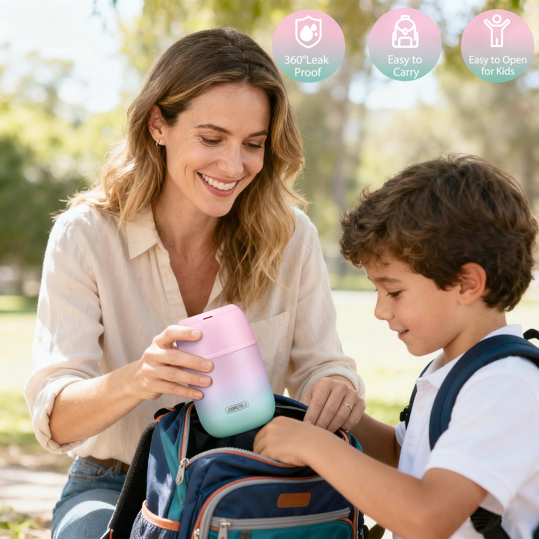 JOOPETALK BPA-free stainless steel exterior for safe daily use