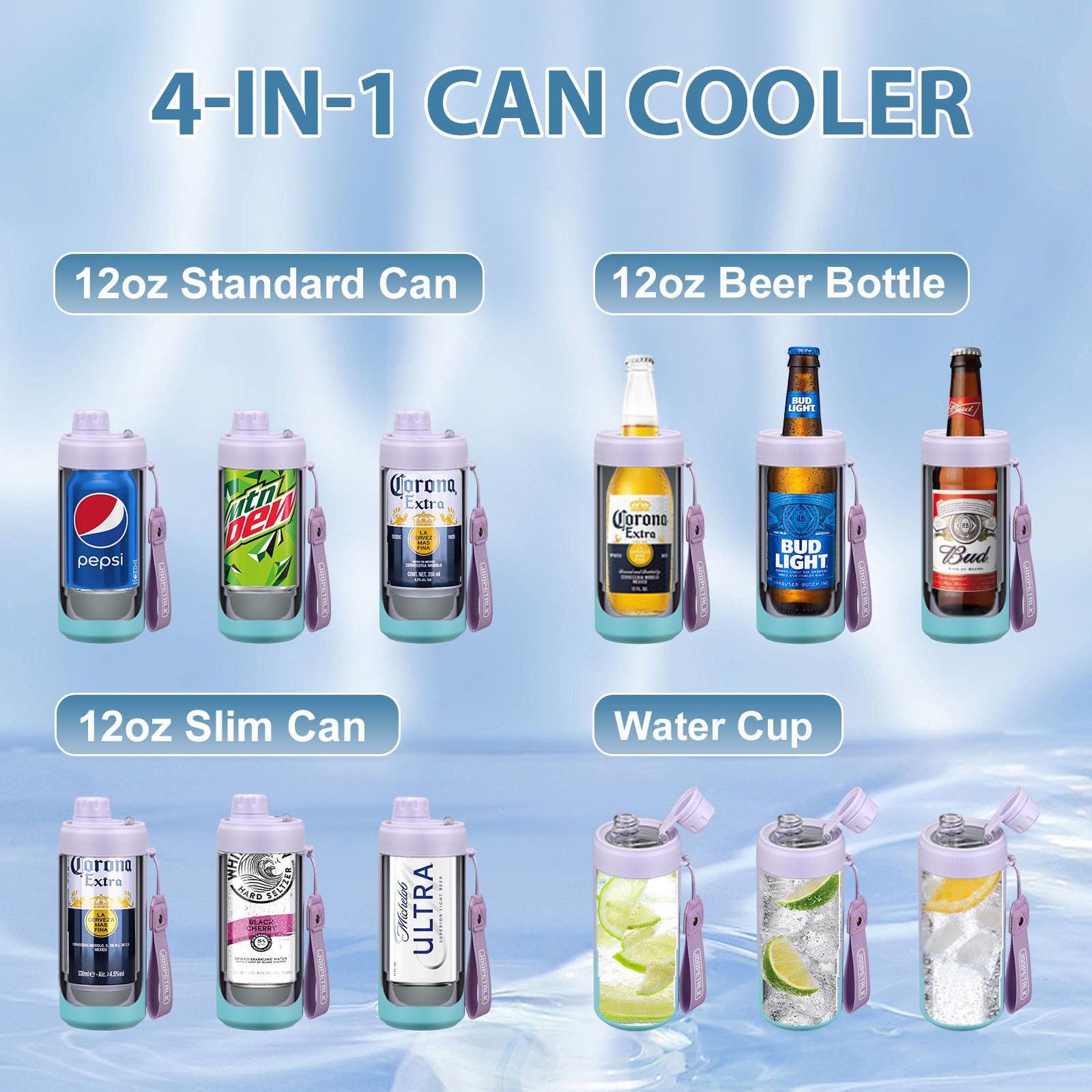 JOOPETALK double-wall insulation keeps drinks ice-cold with a dry grip.