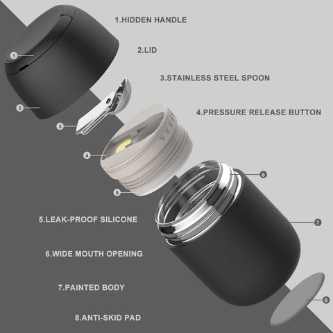 JOOPETALK outer lid doubles as a small bowl for convenient serving on the go