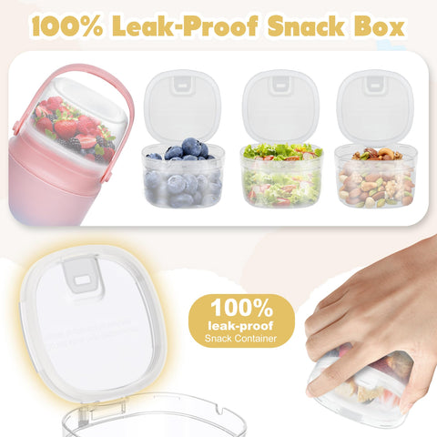 JOOPETALK snack-compartment keeps foods organized, preventing soggy textures