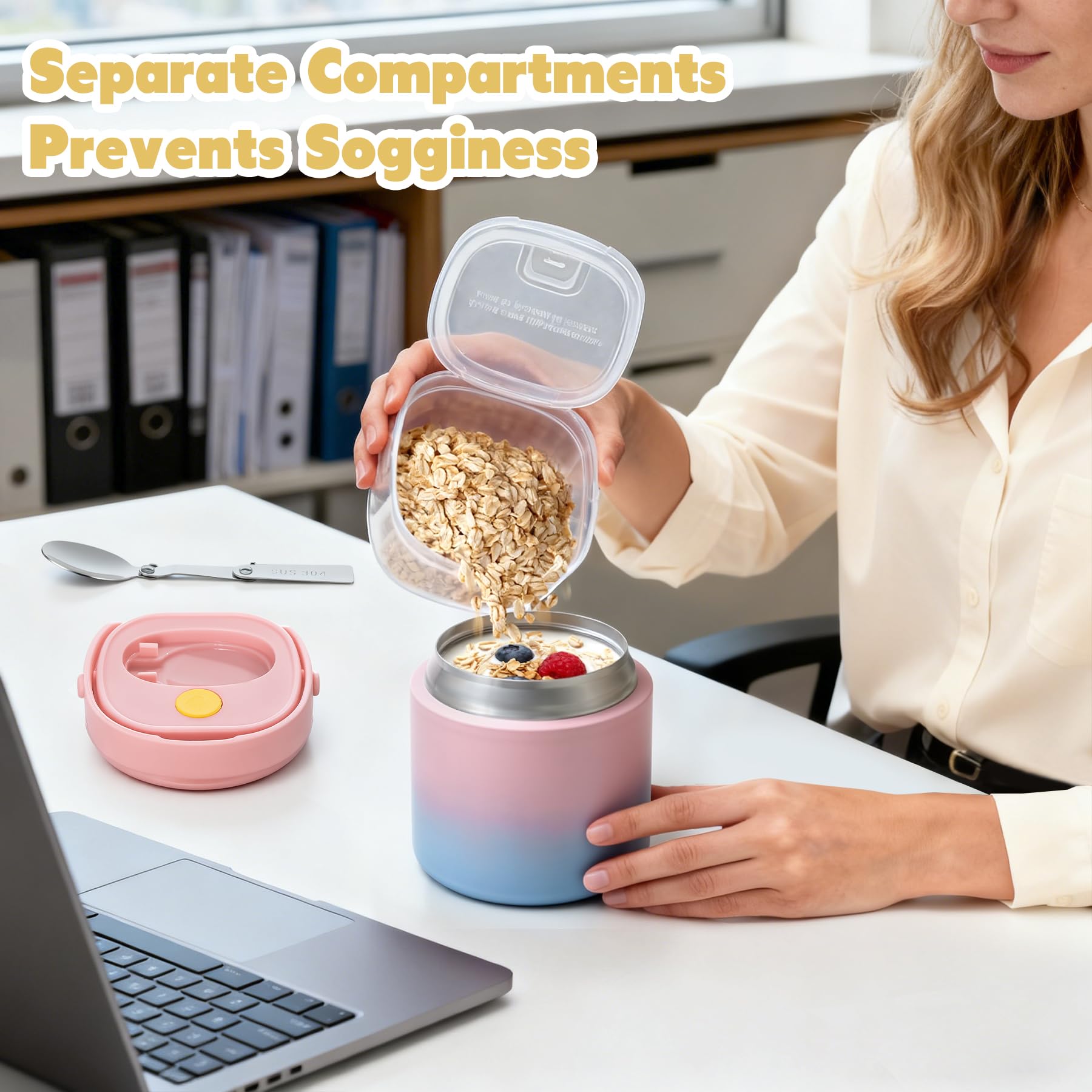 JOOPETALK 6oz snack container keeps snacks fresh and separate