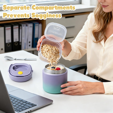 JOOPETALK snack container 6oz stores treats separately to prevent soggy bites.
