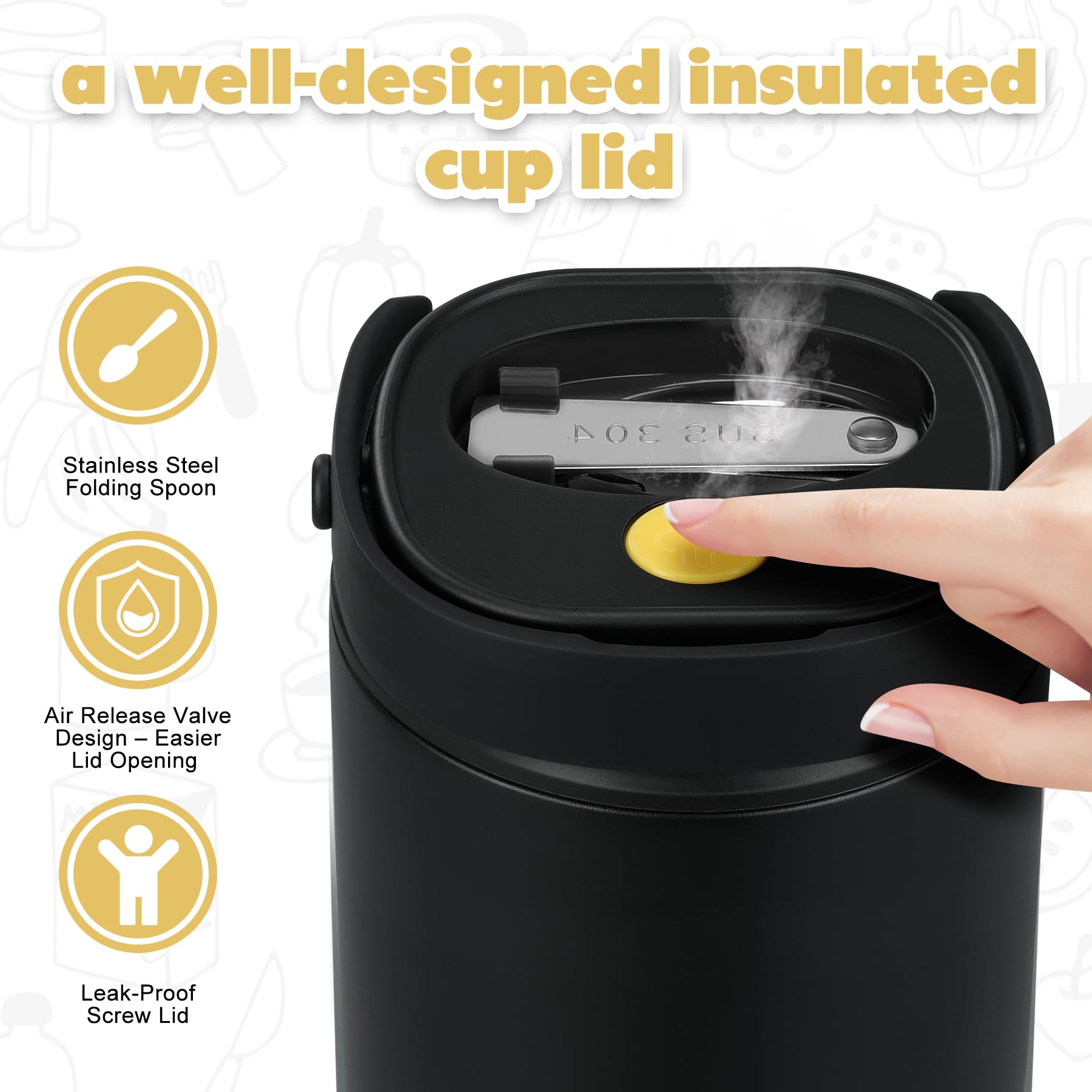JOOPETALK wide-mouth opening ready for quick filling and cleaning.