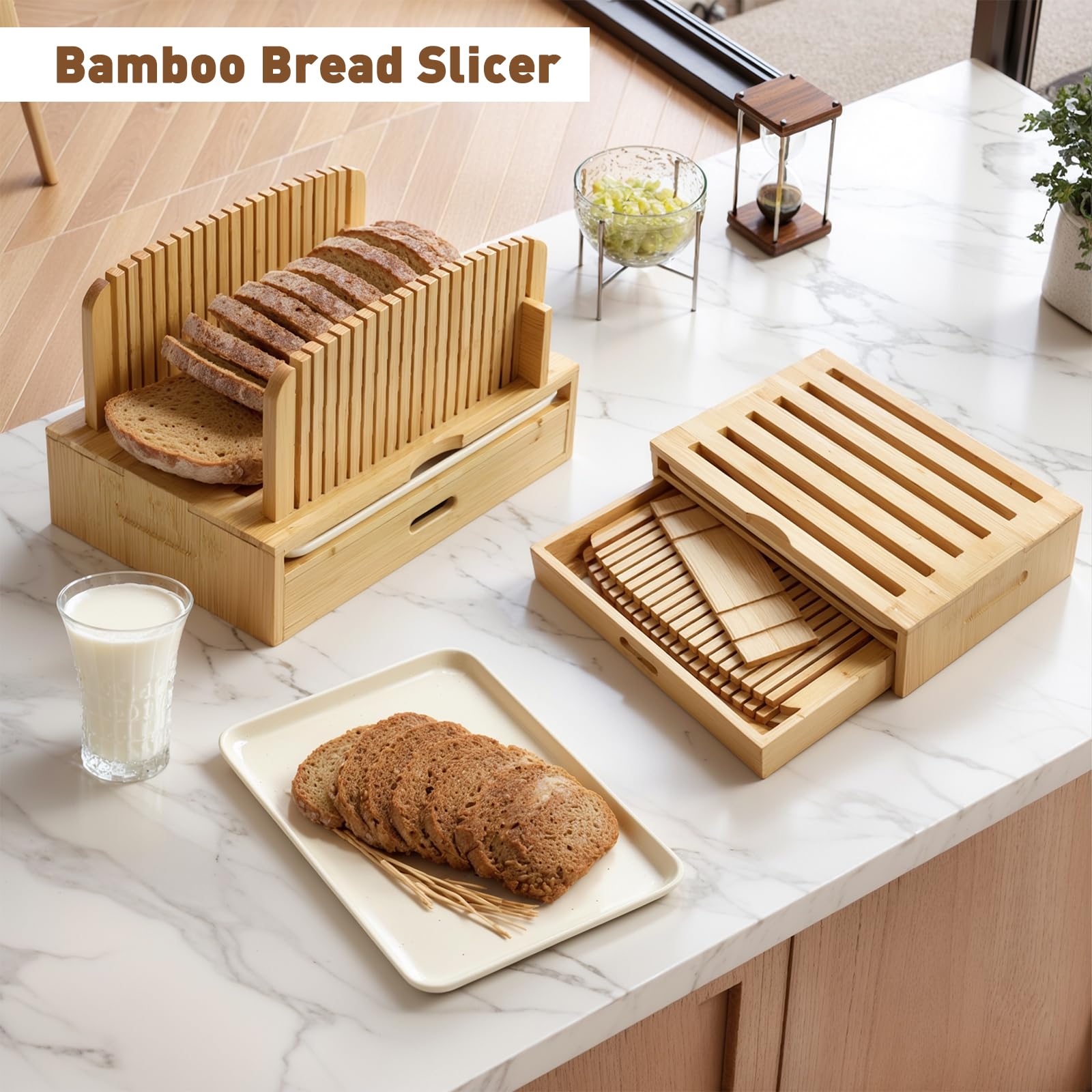Joothlin bread slicer is easy to wipe clean.