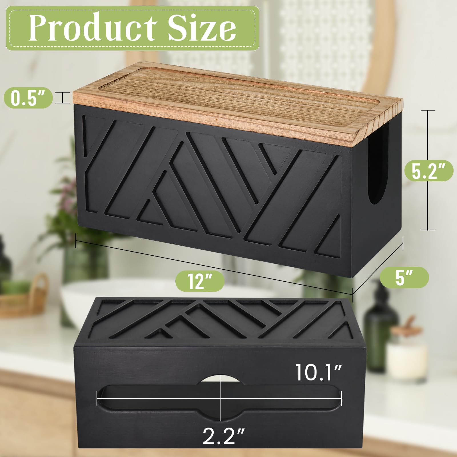 Non-slip pads protect surfaces and prevent dampness