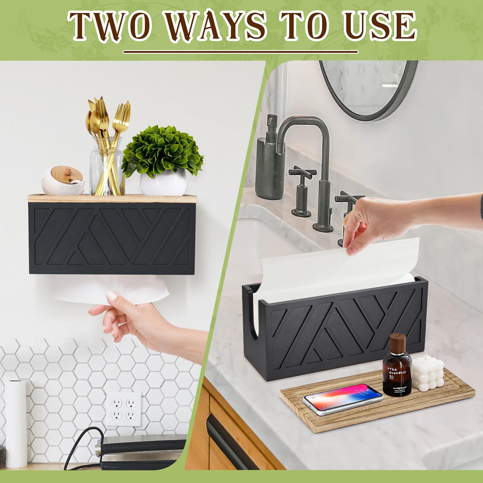 Countertop-ready design suitable for counters or walls