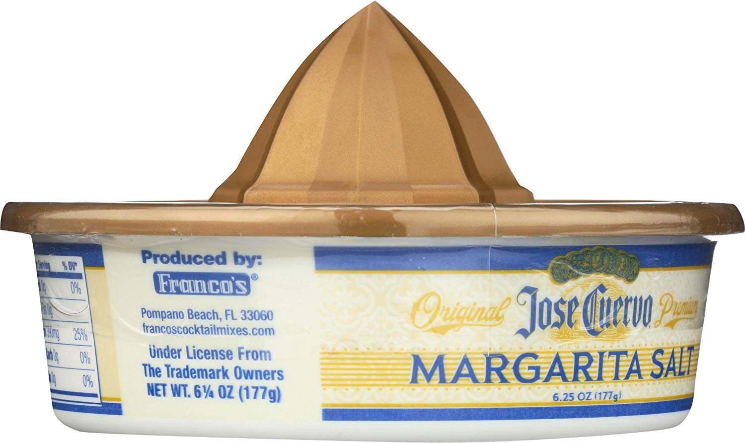 Closeup of Jose Cuervo Margarita Salt texture for crisp finishing.