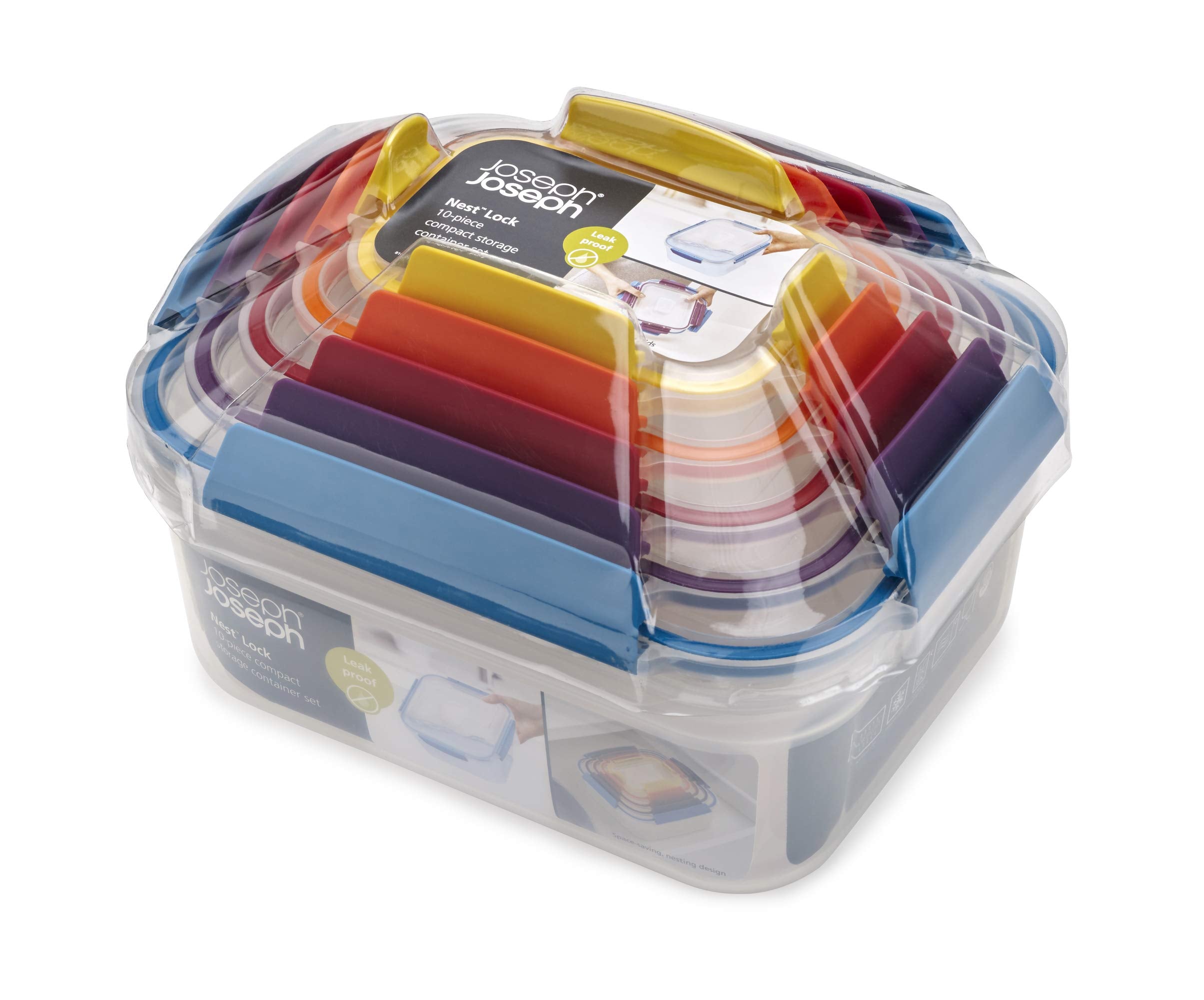 Joseph Joseph Nest Lock BPA-free plastic protects foods