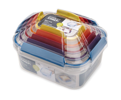 Joseph Joseph Nest Lock BPA-free plastic protects foods