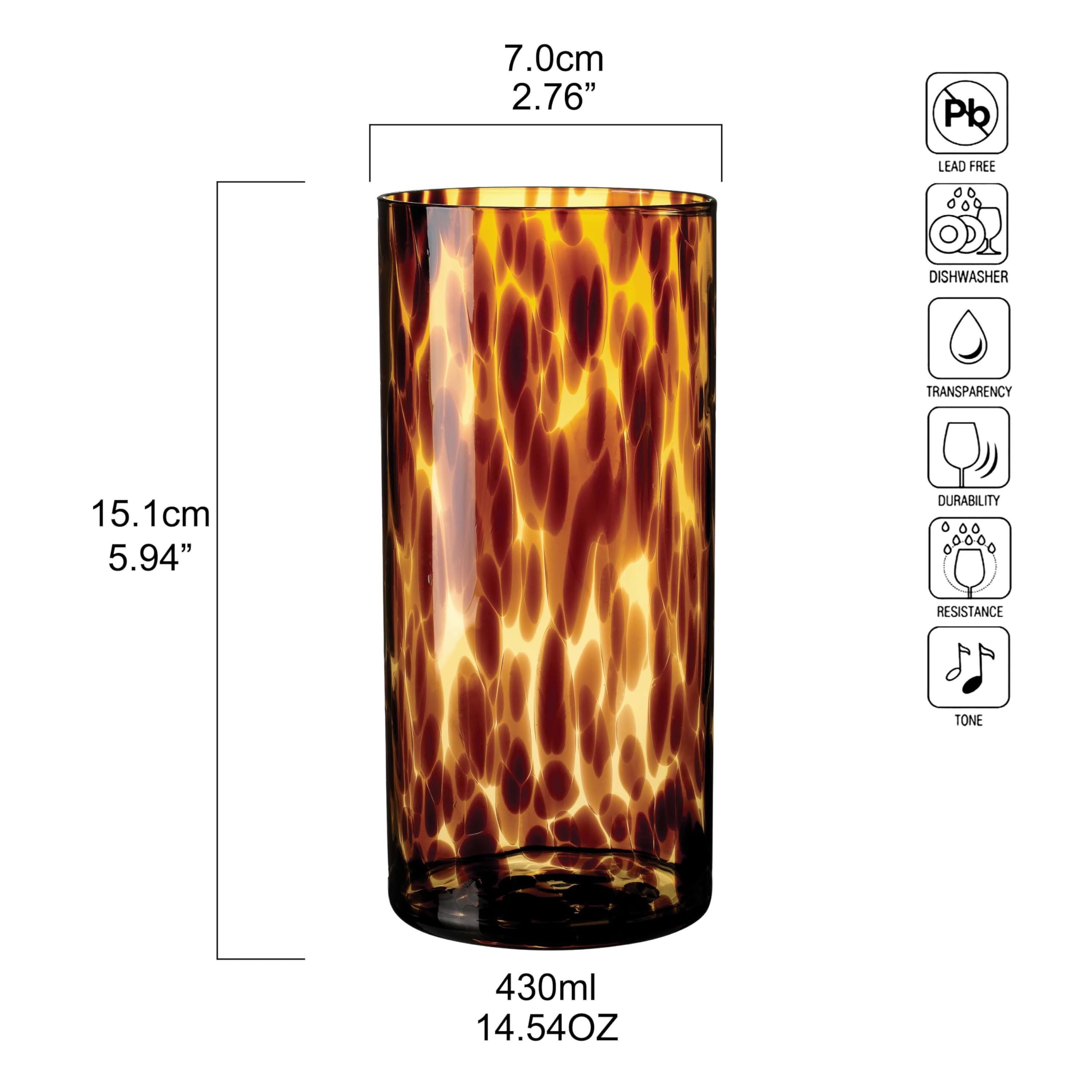 Joseph Sedgh Collection borosilicate 14-oz glass, durable daily-use drinkware