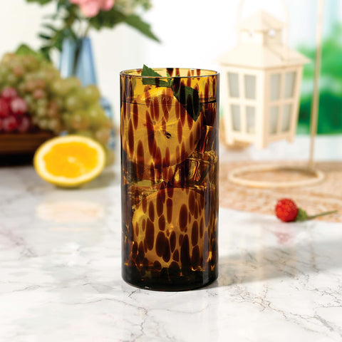 Joseph Sedgh Collection tortoise highball glass in action for mojitos at home