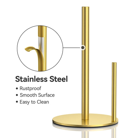 Josmimic stainless steel towel holder offers durable, easy-clean finish.