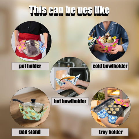 JounLoin reusable cotton bowl cozy ideal for parties or gifting.