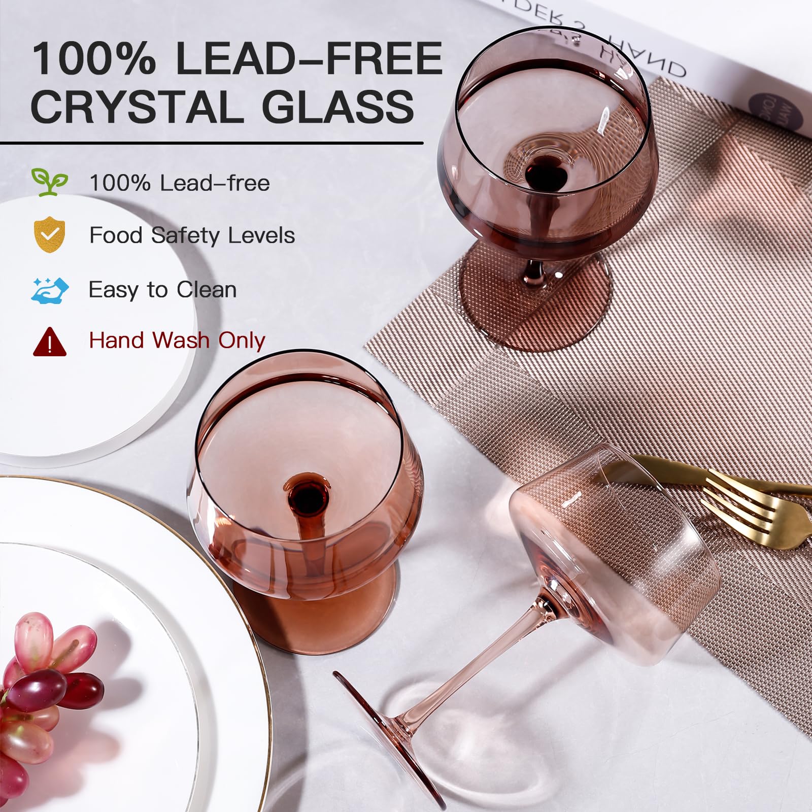 JOVGANK colorful martini glasses elevate table decor and party mood.