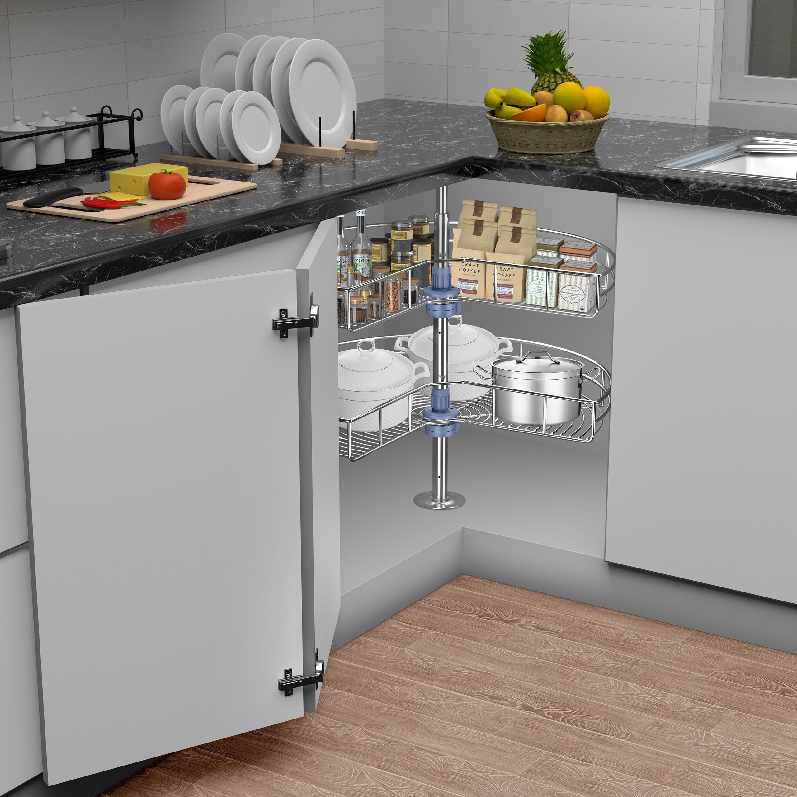 JOWBOOW chrome finish resists rust while adding a sleek look