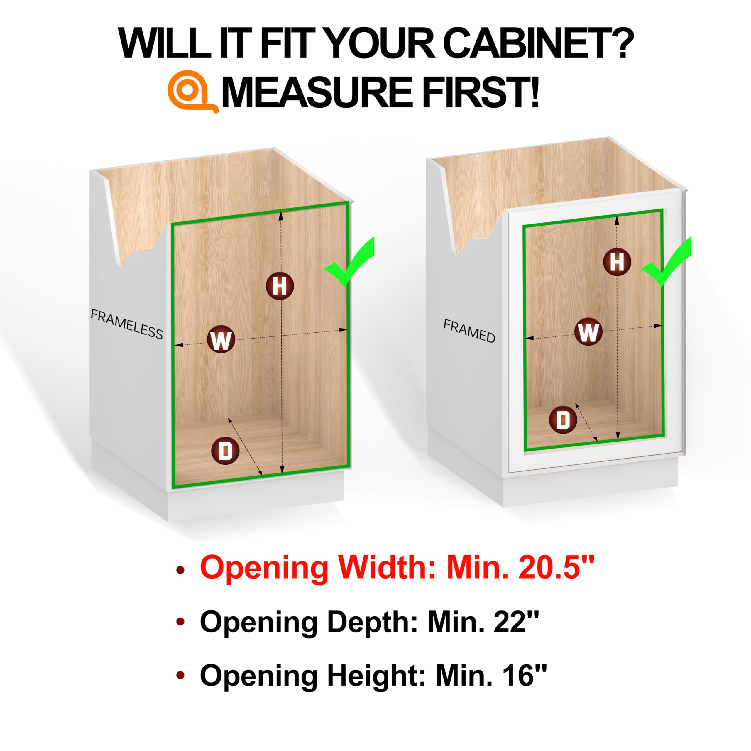 JOWBOOW height-adjustable sliding shelves for deep cabinets