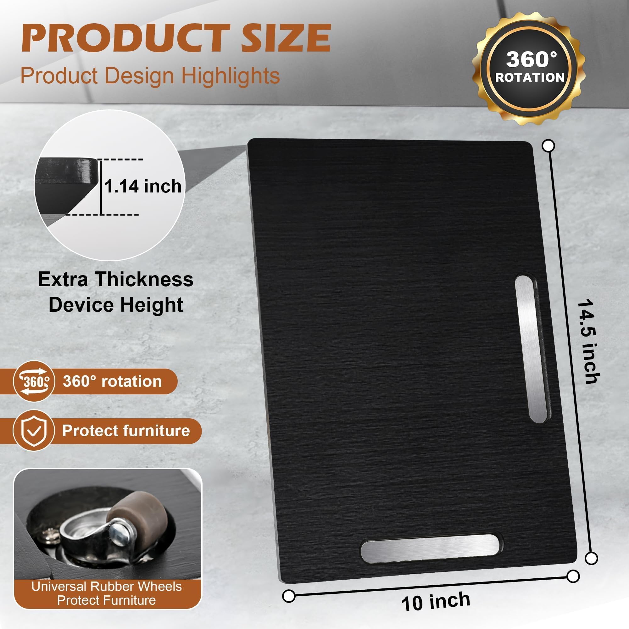 Joy&Grace bamboo finish slide enhances countertop protection with a sleek look.