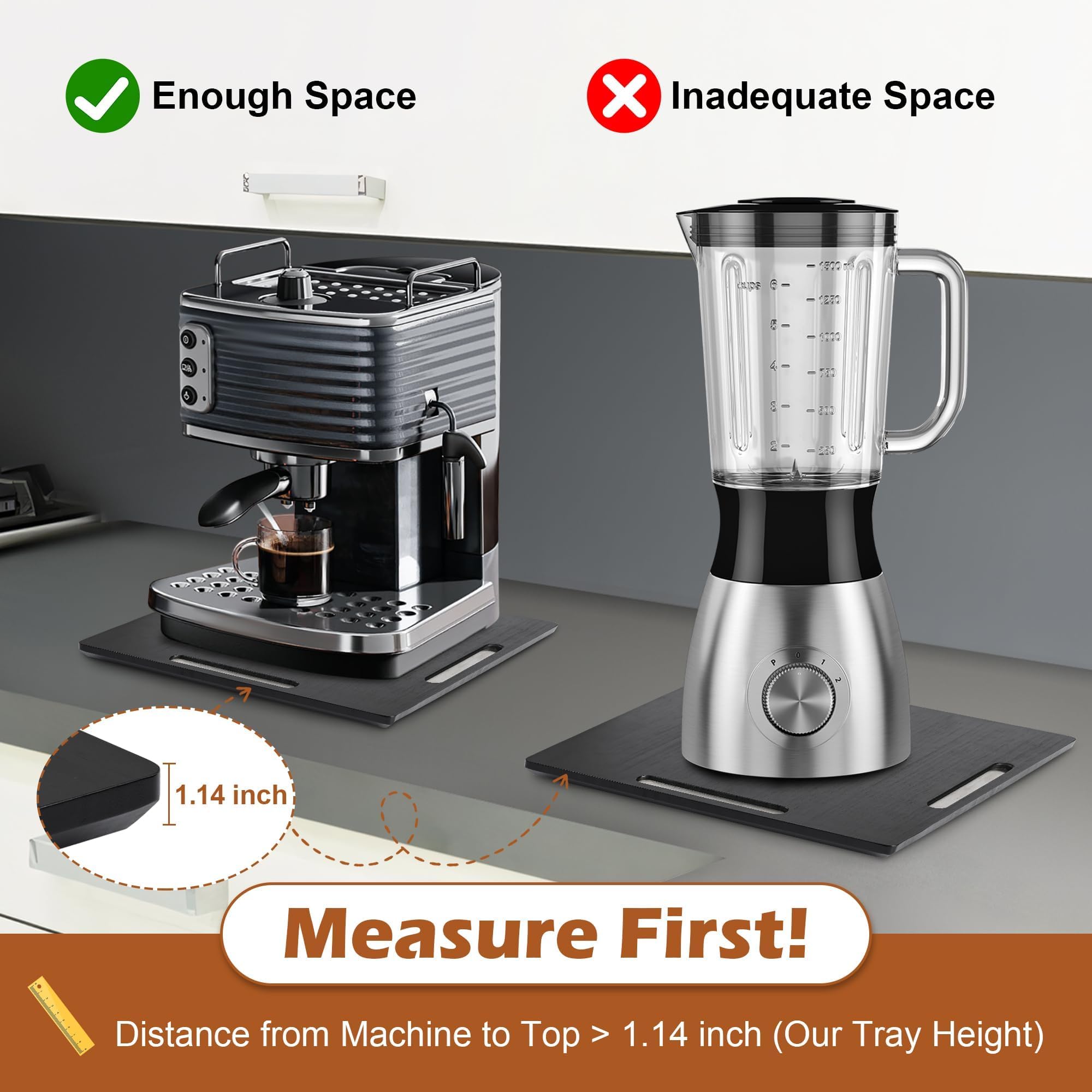 Joy&Grace cross-beam design provides extra-strength stability for heavy kitchen devices.