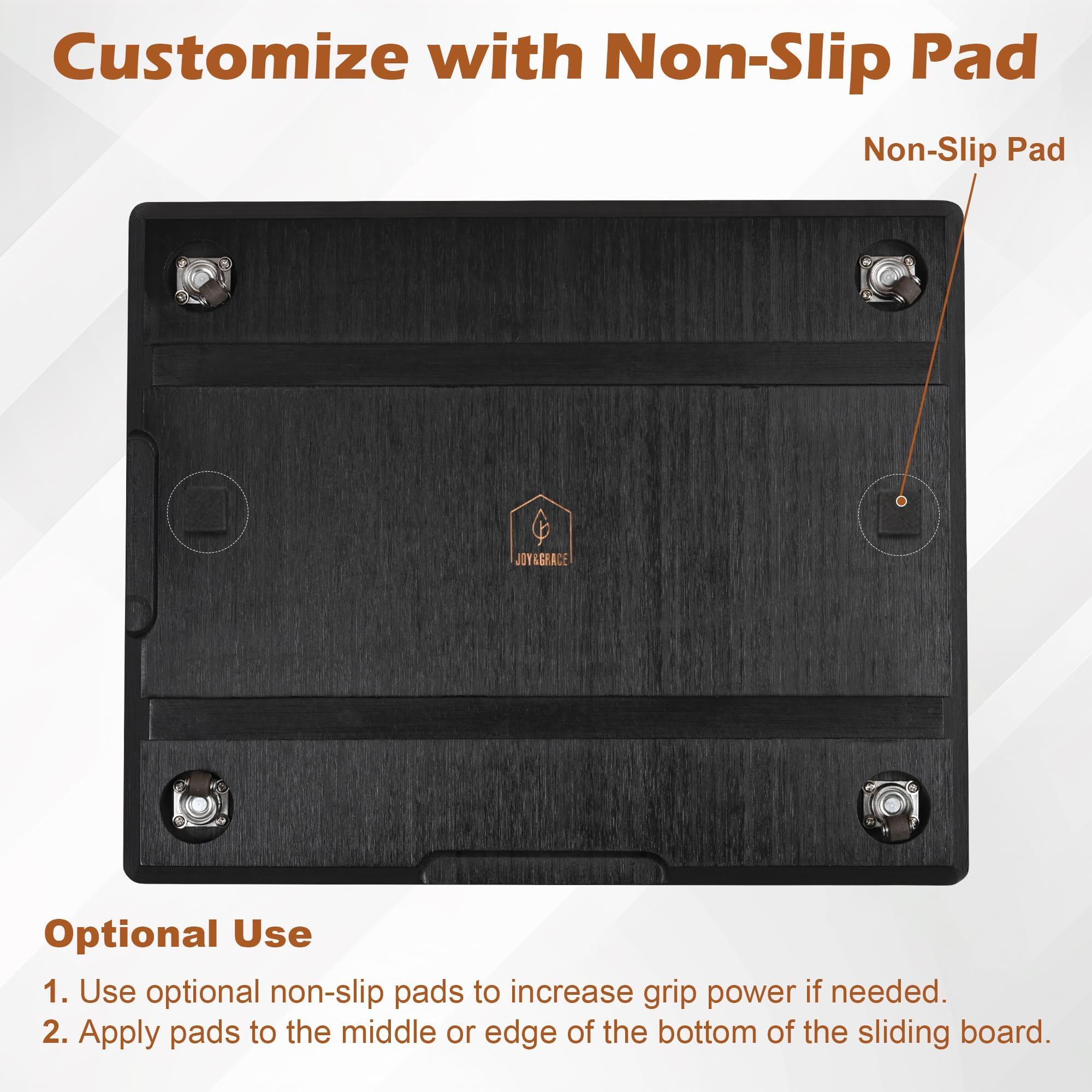 Joy&Grace universal rollers adapt to different appliance sizes and shapes.