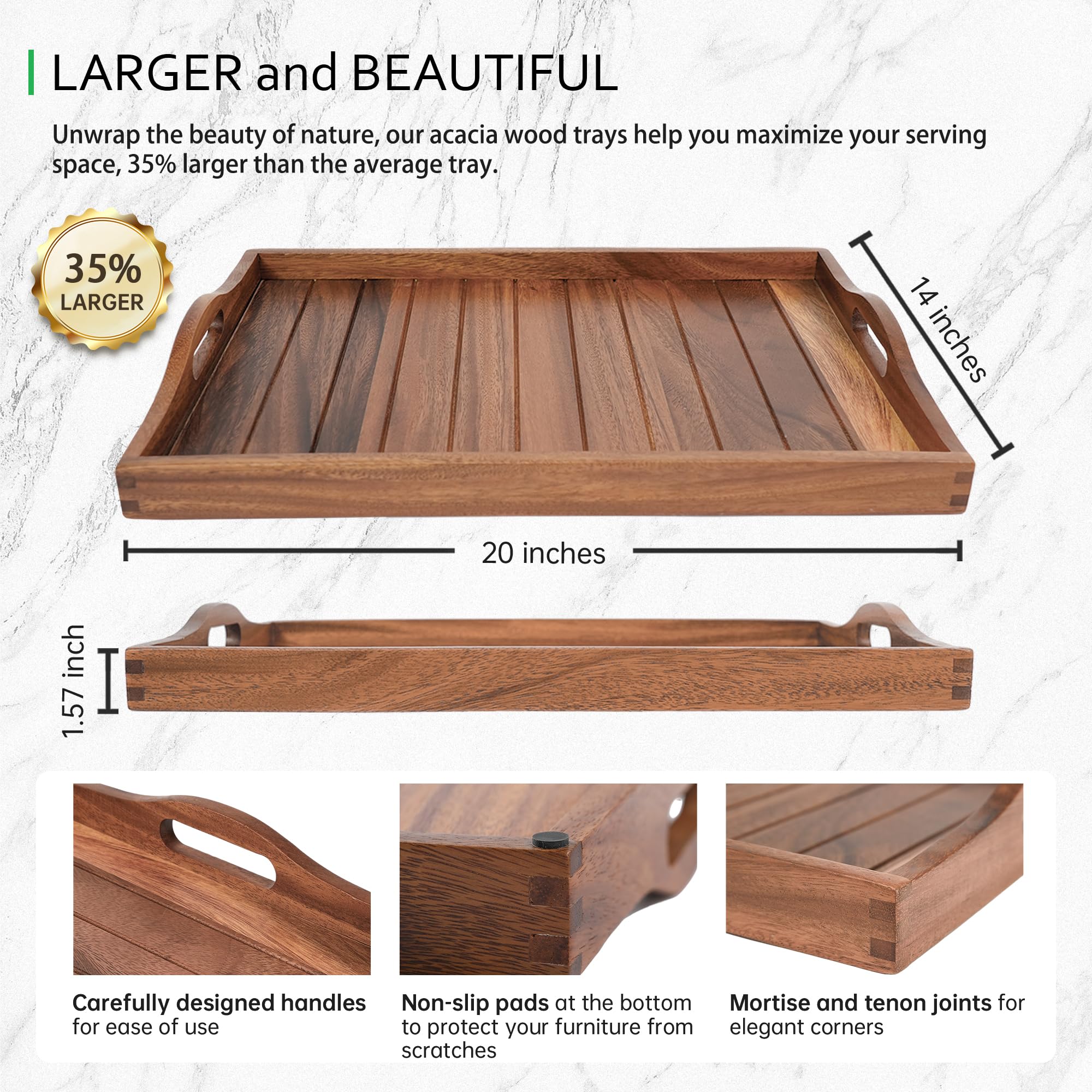 Joy&Grace mortise and tenon joinery tray offers sturdy daily use