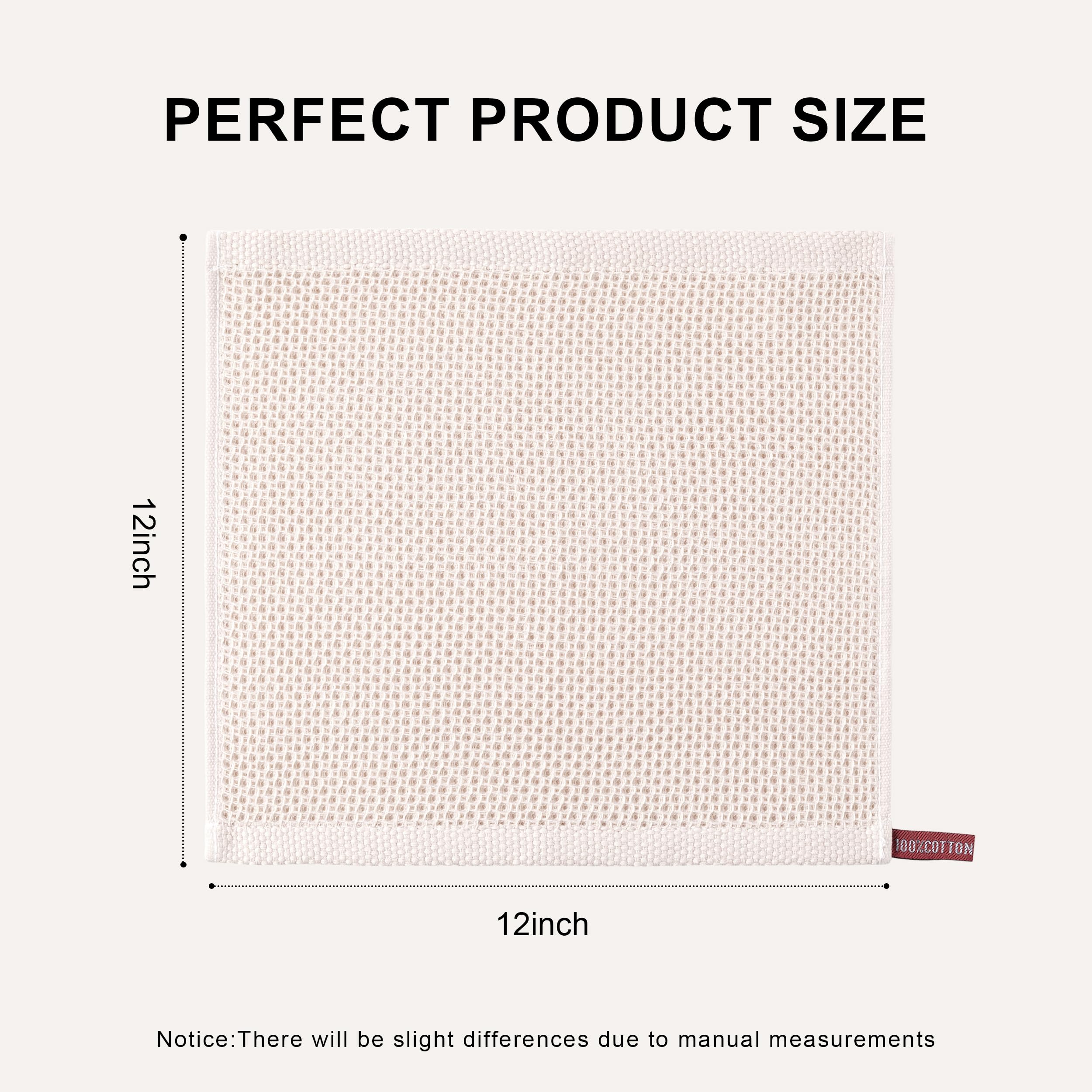 Joybest absorbent dish rags provide fast drying for counters, pans, and utensils.