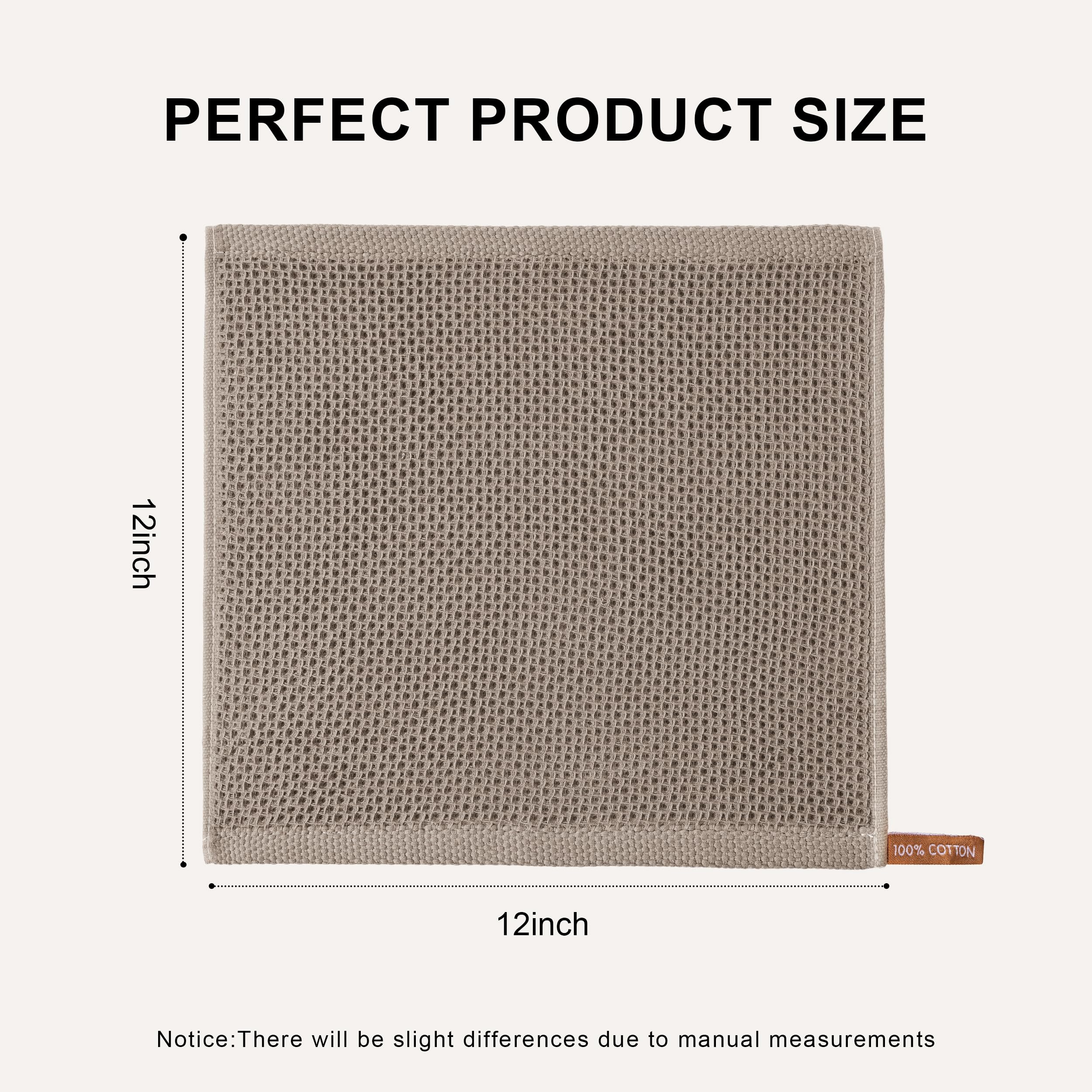 Joybest quick-dry absorbent dishcloths 12x12 for fast drying in coffee kitchen.