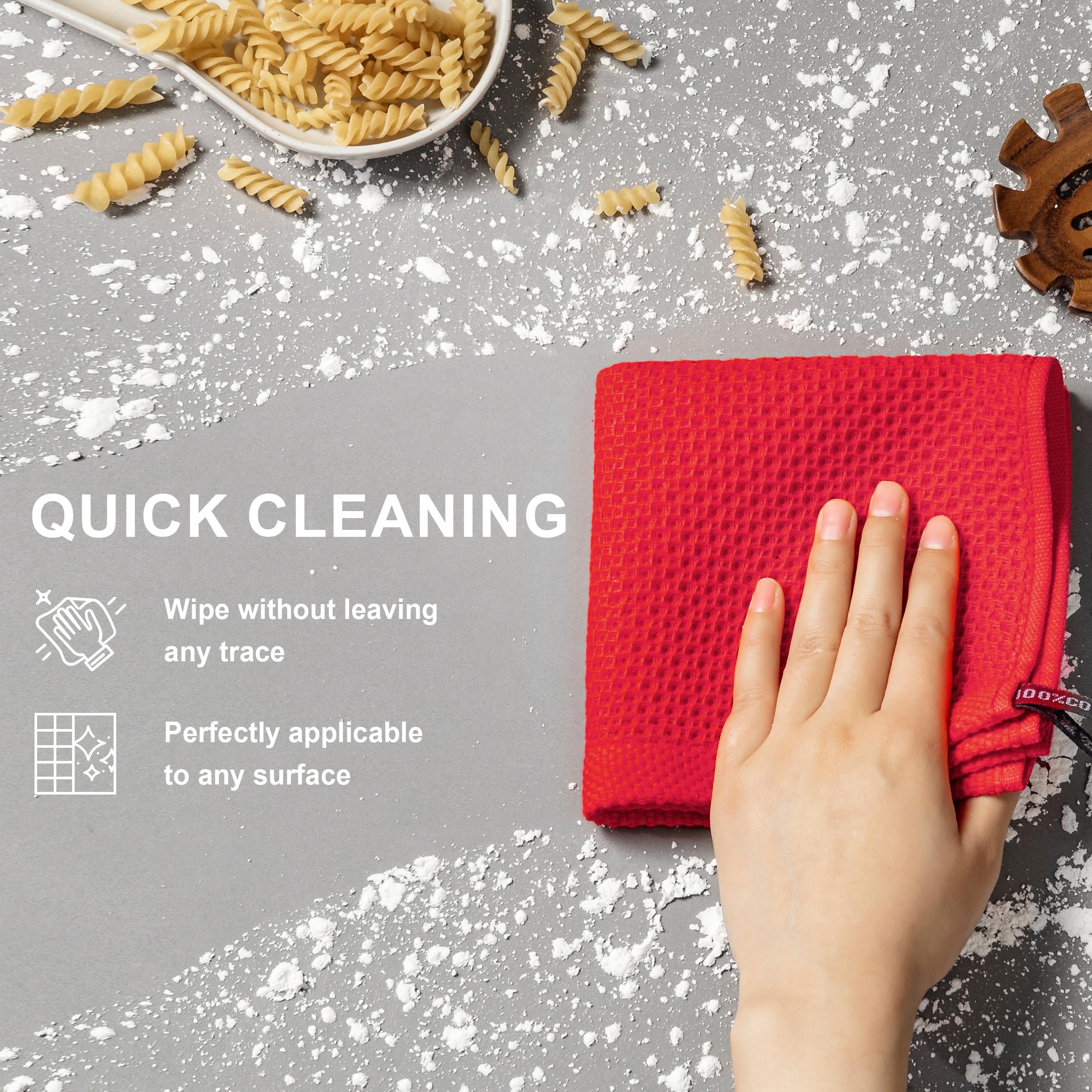 Joybest machine-washable dish cloths ready for cold cycle care.