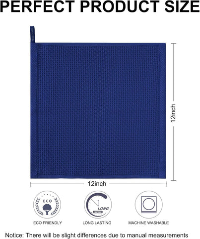 Joybest multi-color pack dish cloths: versatile for counters and plates.