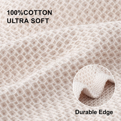Joybest waffle weave dish towels 12x12 dry quickly and leave surfaces spotless.