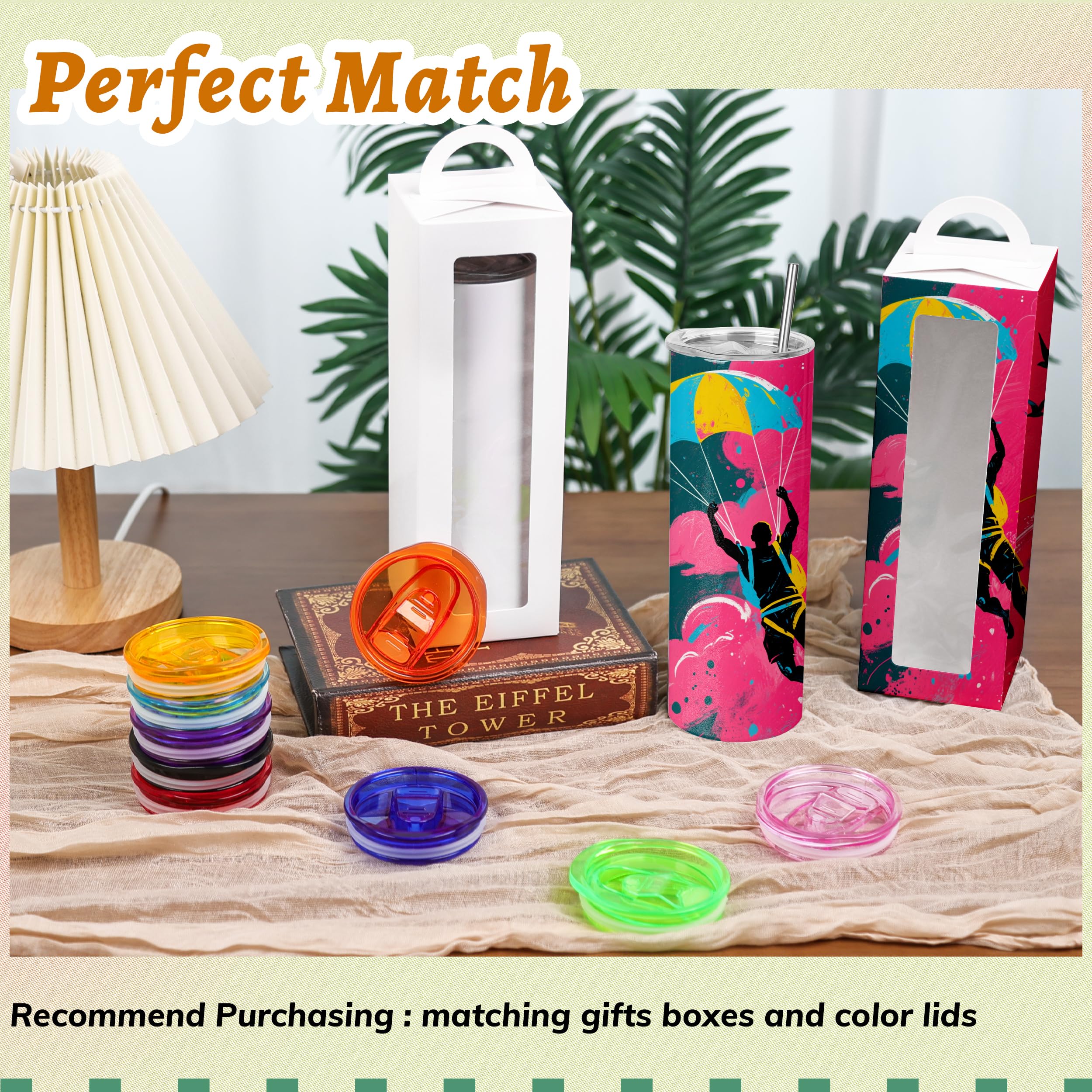 Joyclub 16-pack packaging with lids, straws, and accessories