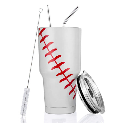 Joyclub 30oz tumbler baseball design for on-the-go hydration
