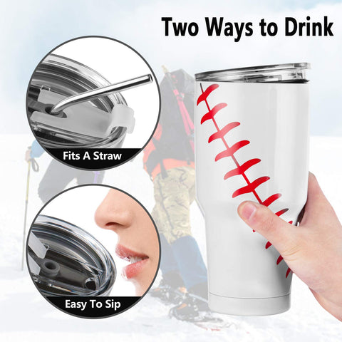 Joyclub 30oz tumbler double-wall insulation keeps beverages cold or hot