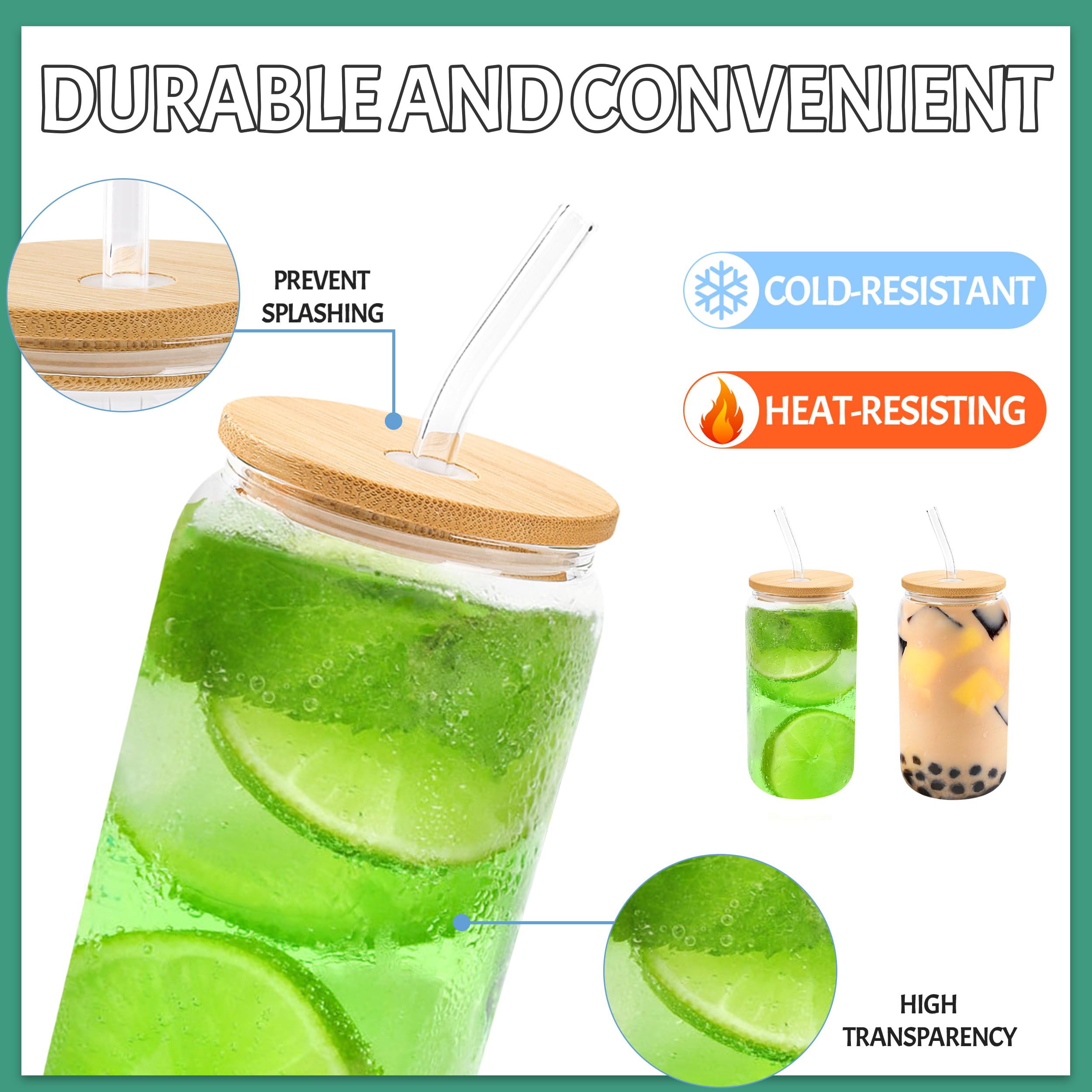 Joyclub glass straws offer eco-friendly sipping without plastic waste.