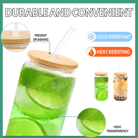 Joyclub glass straws offer eco-friendly sipping without plastic waste.