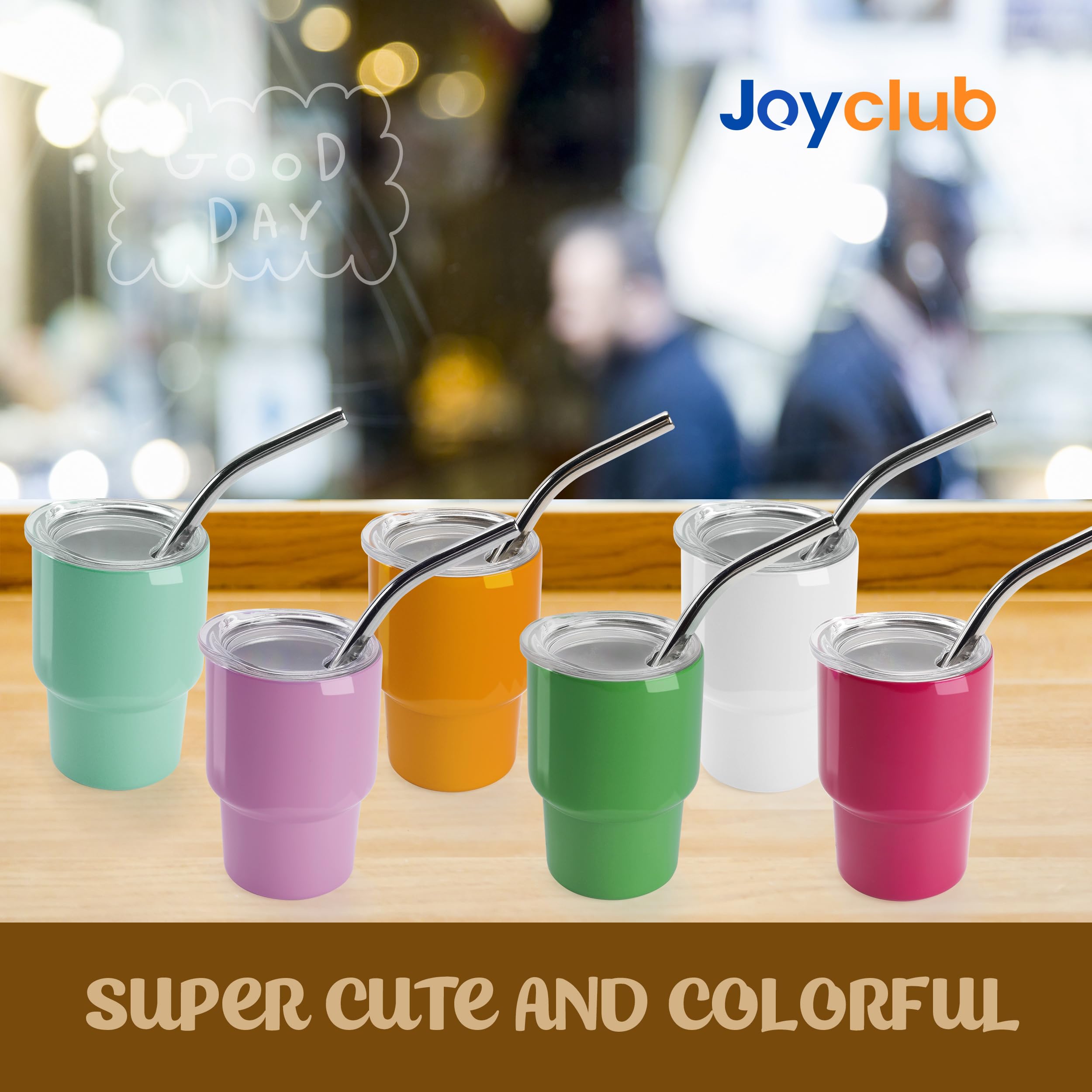 Joyclub lids with silicone rings help prevent spills during gatherings