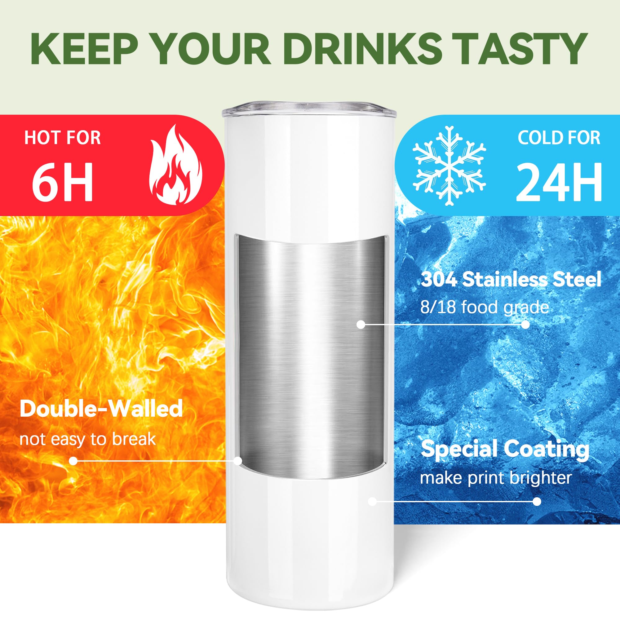 Joyclub splash-proof lid on 30oz tumbler for spill resistance.