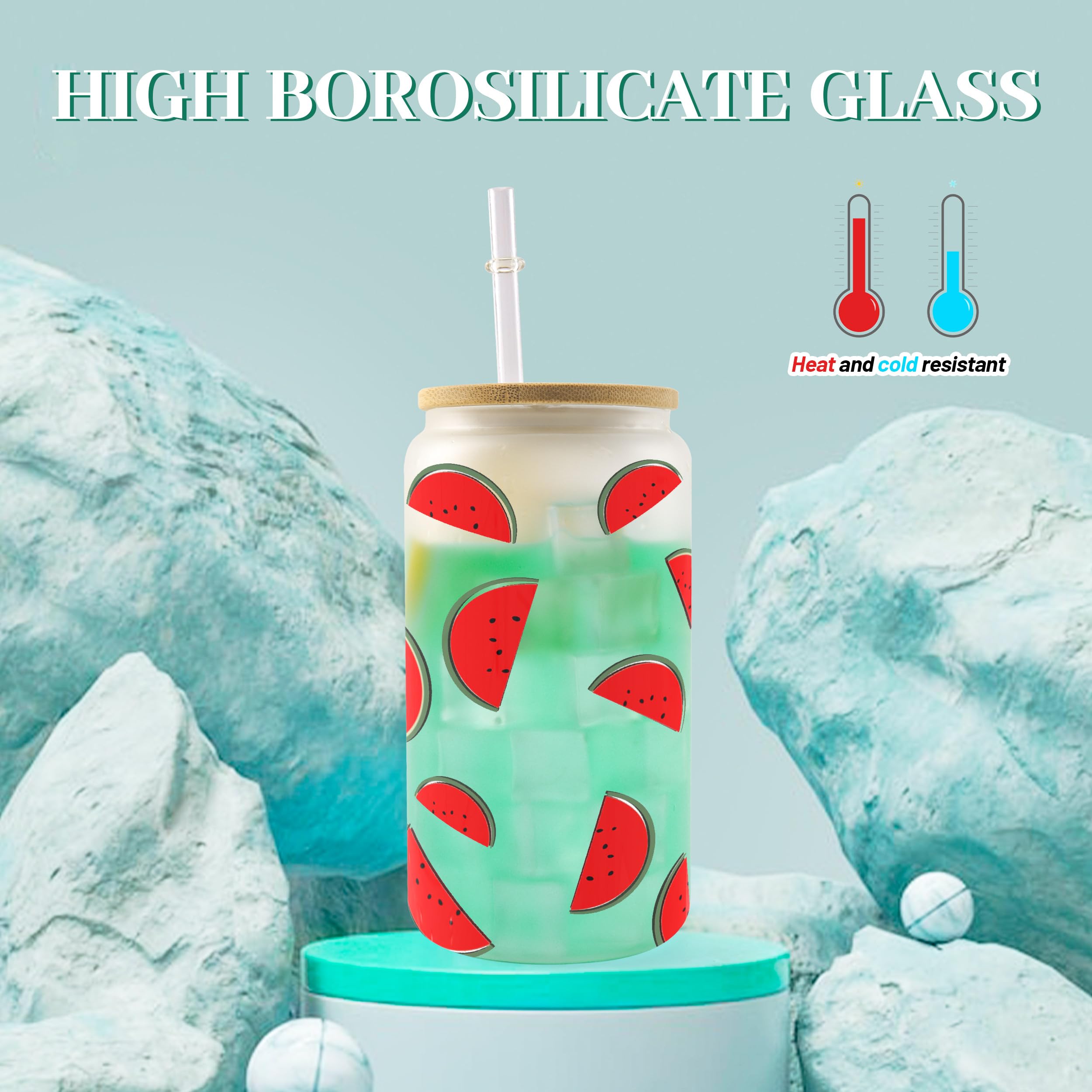 Joyclub 8-pack includes lids and straight straws for mess-free drinks on the go.