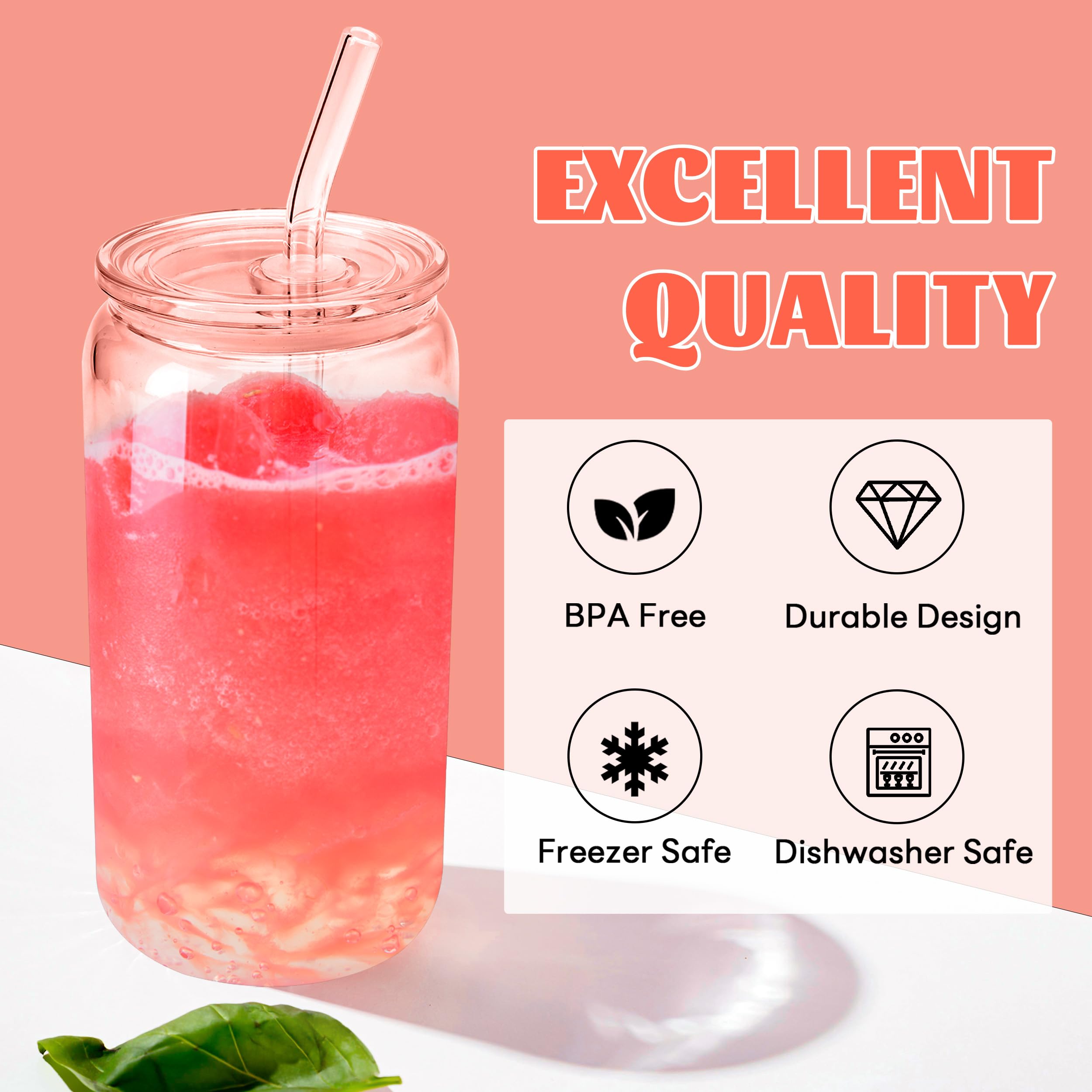 Joyclub transparent glass cups let your drinks shine during gatherings.