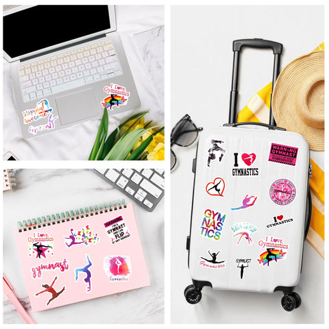 JoycuFF 50 gymnastics stickers for personalization and motivation
