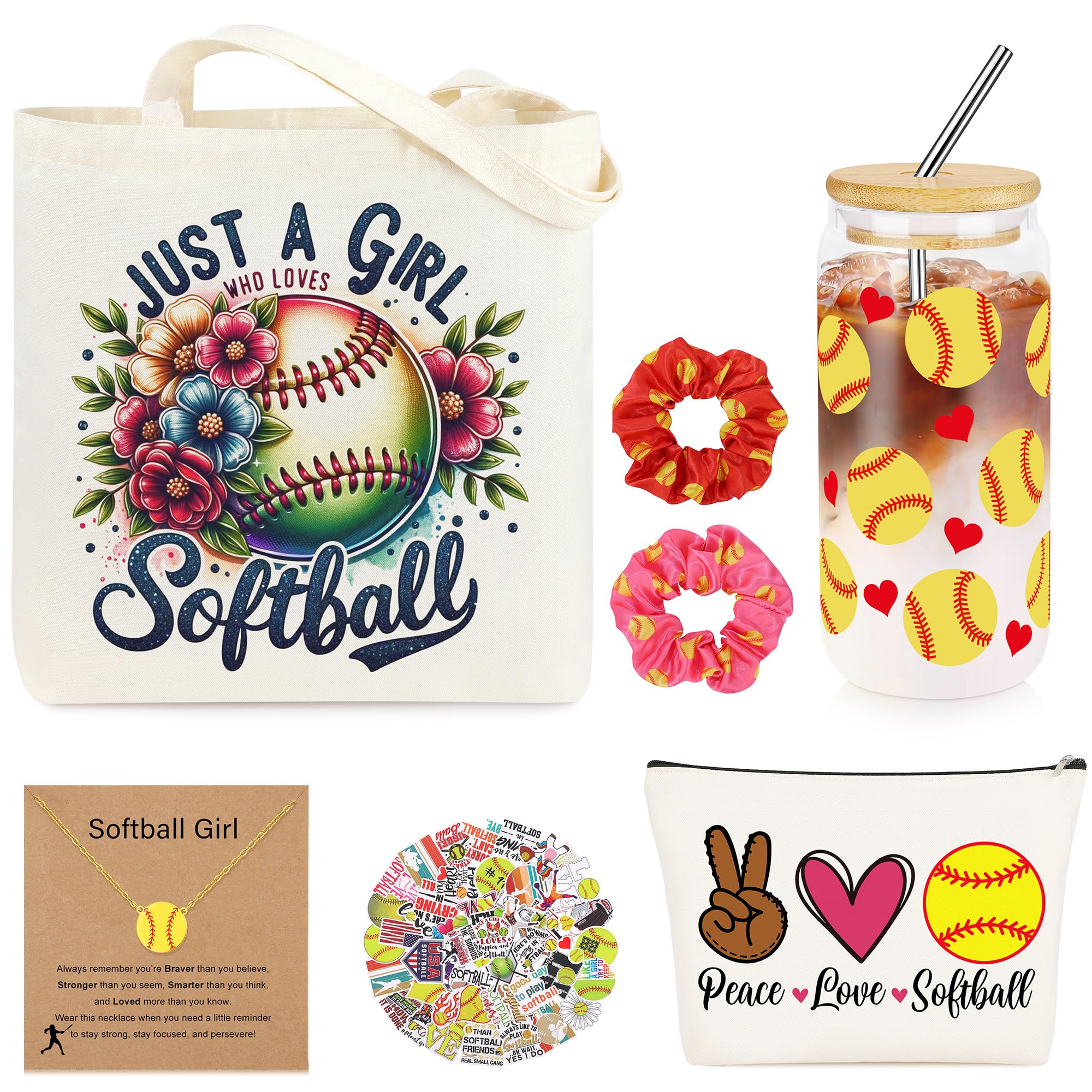JoycuFF softball glass cup 16oz for cold drinks at games and practices