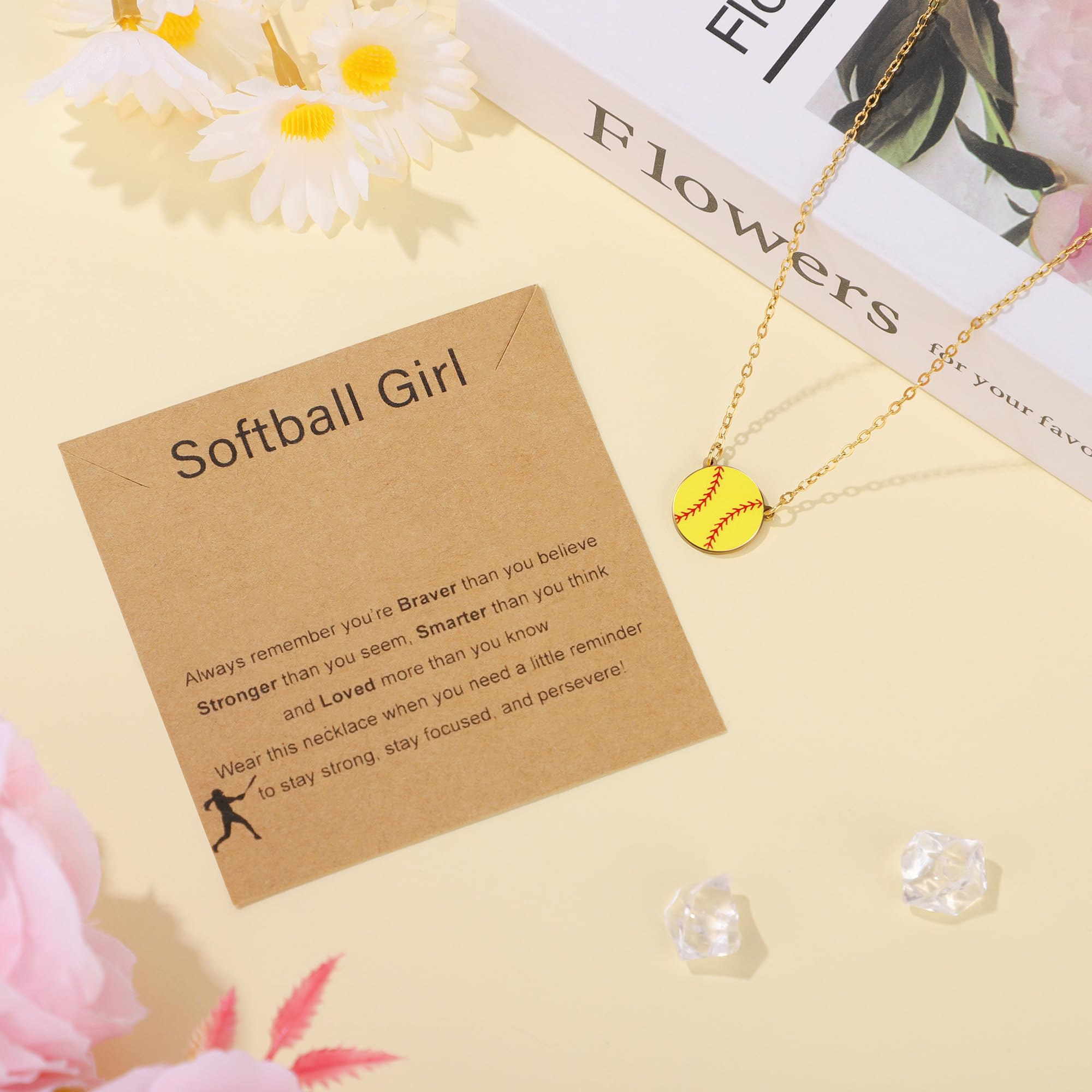 JoycuFF softball makeup bag keeps lip balm and keys organized