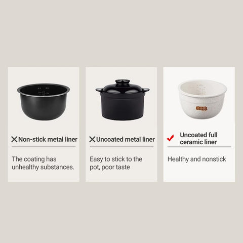 Joydeem FD20S-W dual sensors on lid to monitor heat during cooking.
