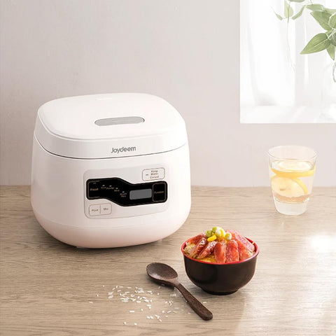 Joydeem FD20S-W versatile modes for white rice, soup, congee, and brown rice.